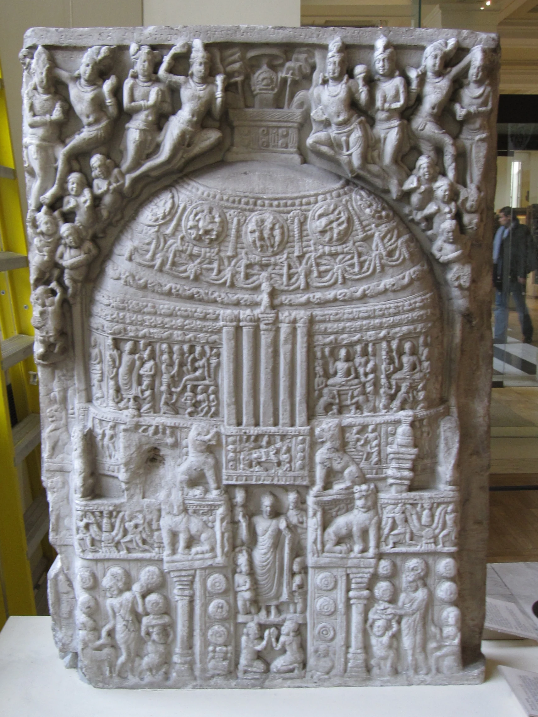 Amaravati sculptures displayed at the British Museum