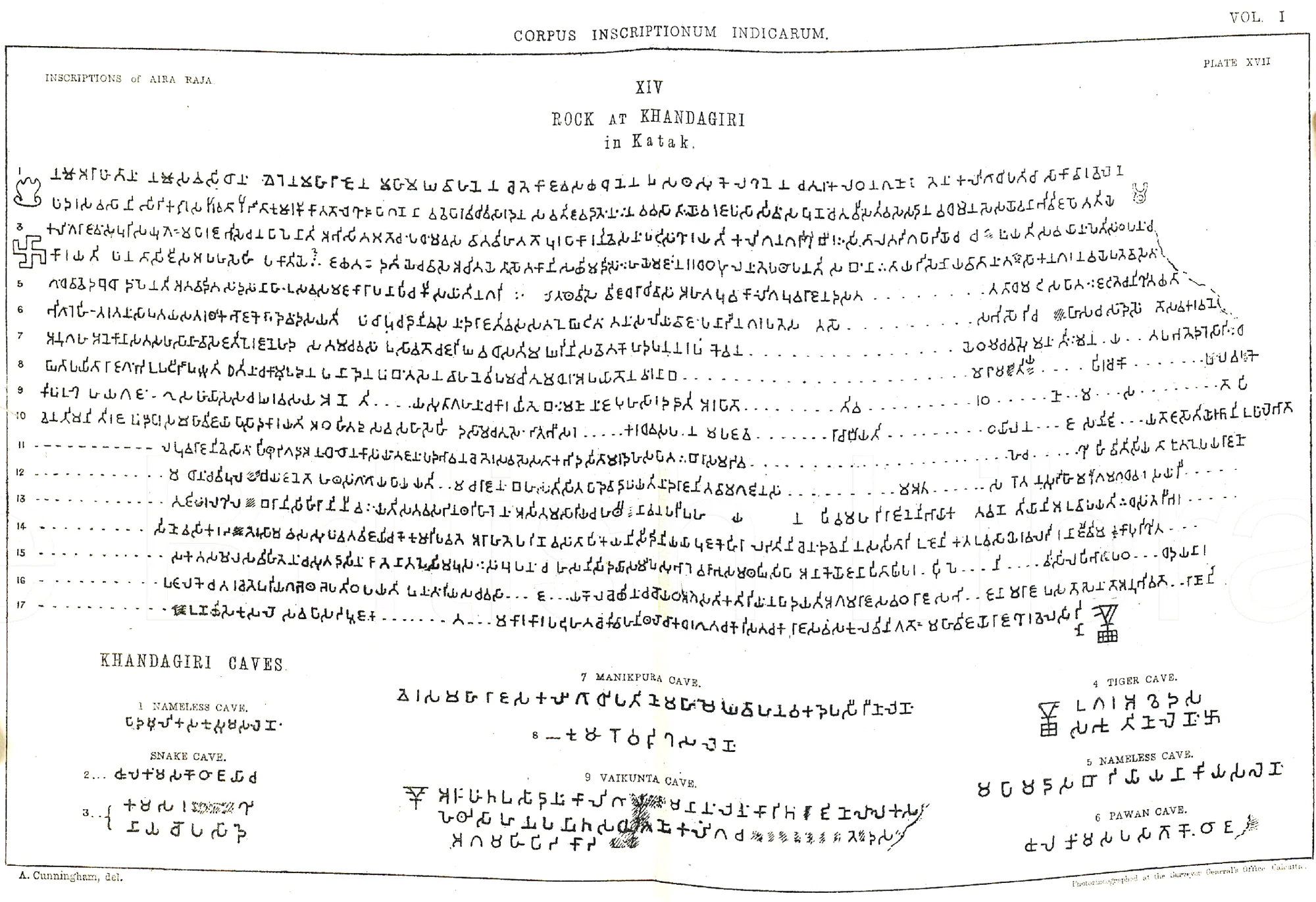 Historical documentation of the Kharavela inscription