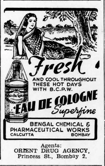Bengal Chemical and Pharmaceutical Works advertisement from 1943