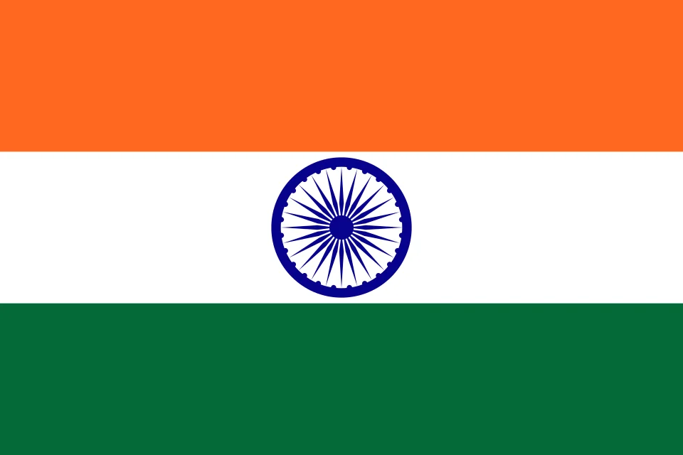 Flag of India featuring the Ashoka Chakra