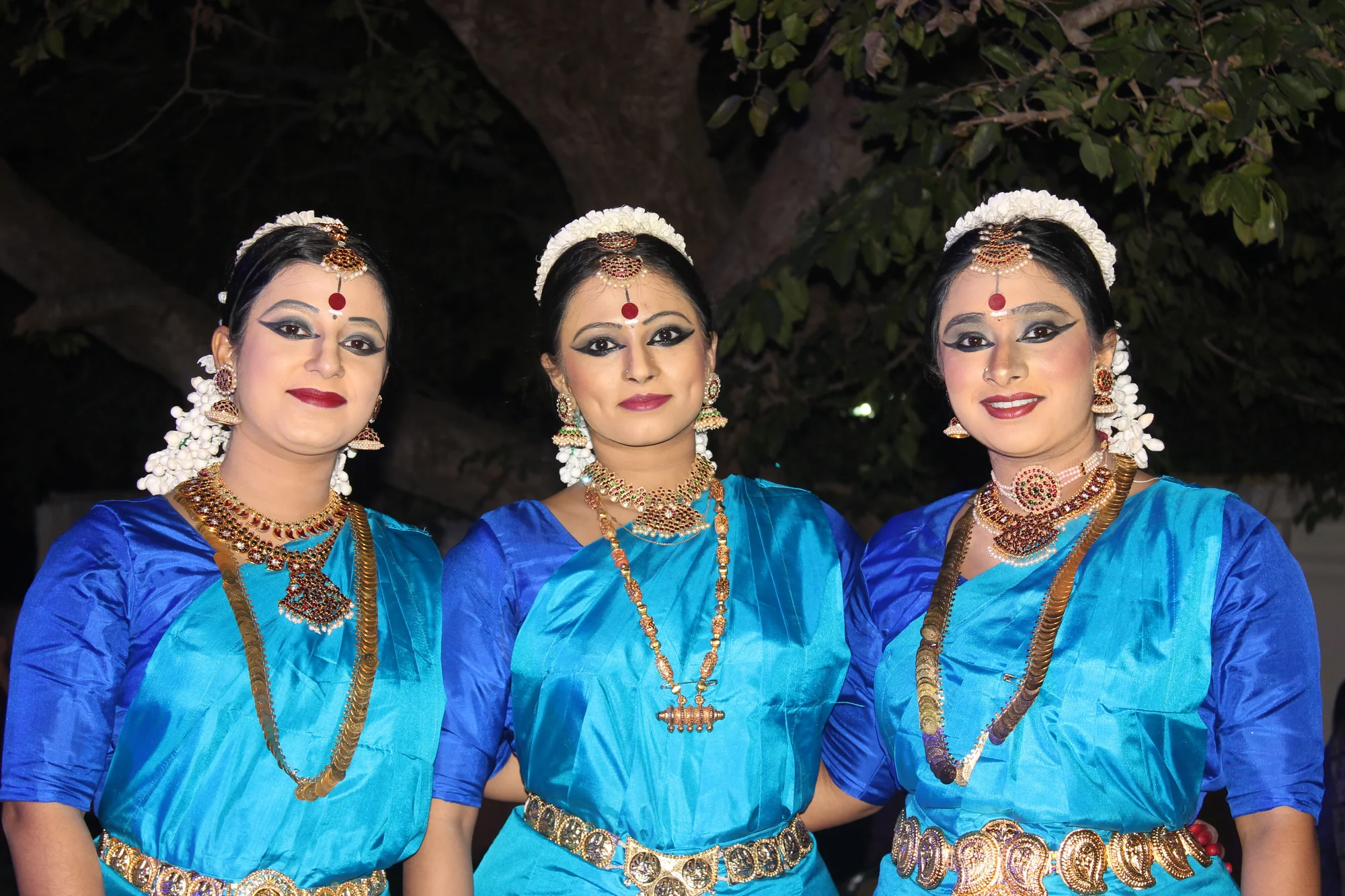 Bharatanatyam dancers performing at Bharat Bhavan, Bhopal