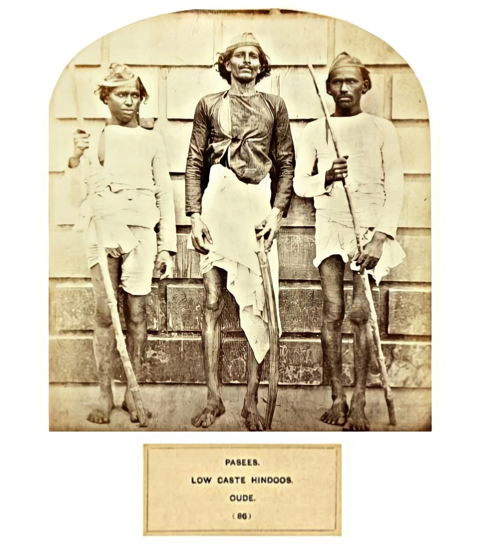 Pasees, labeled as low-caste community in Oude, 1868