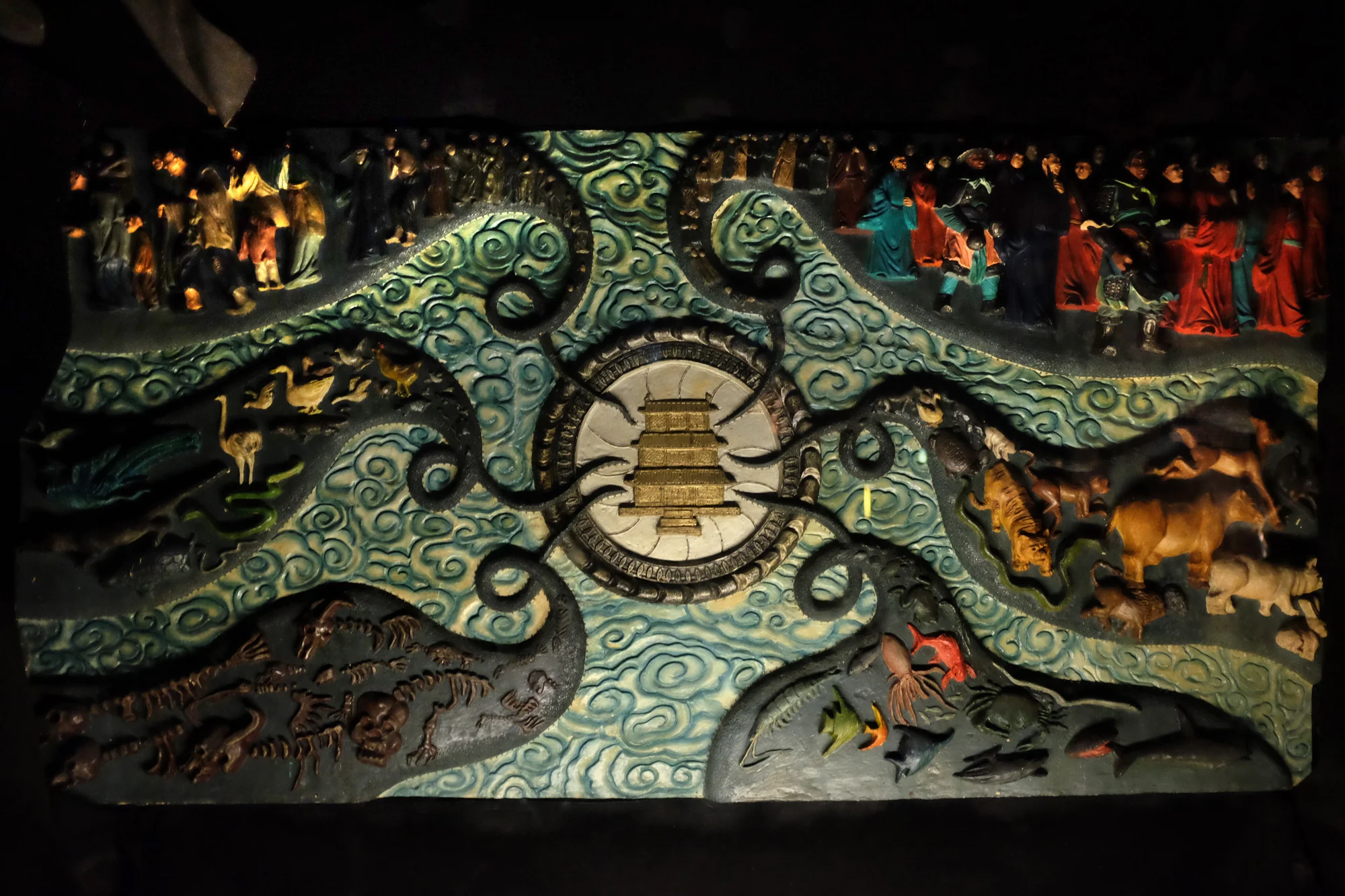 Six realms of samsara depicted at Haw Par Villa