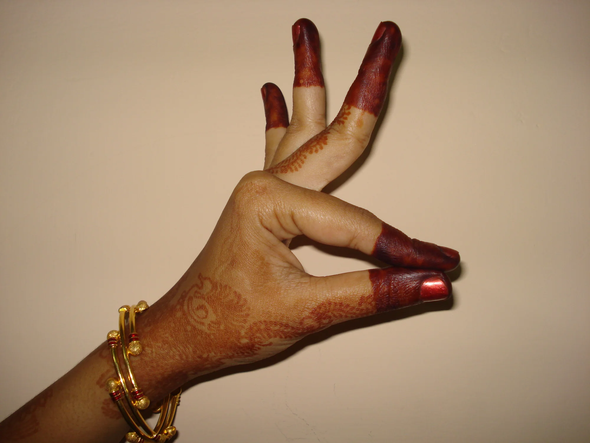 Hand gesture (hasta mudra) used in Bharatanatyam dance