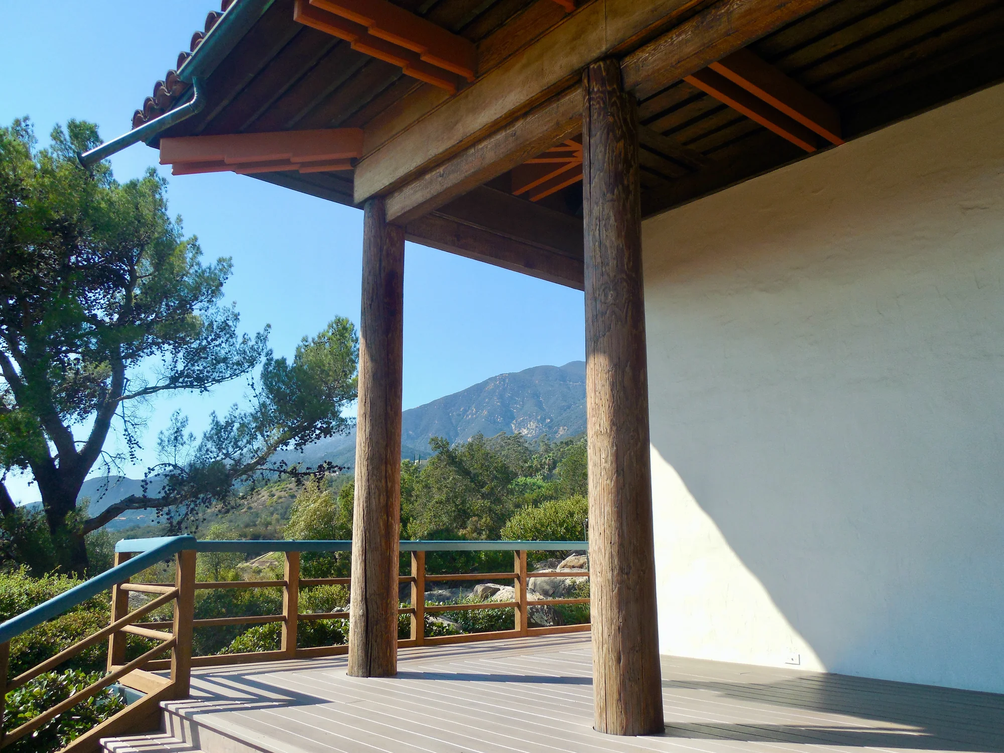 Portico of Santa Barbara Vedanta Temple