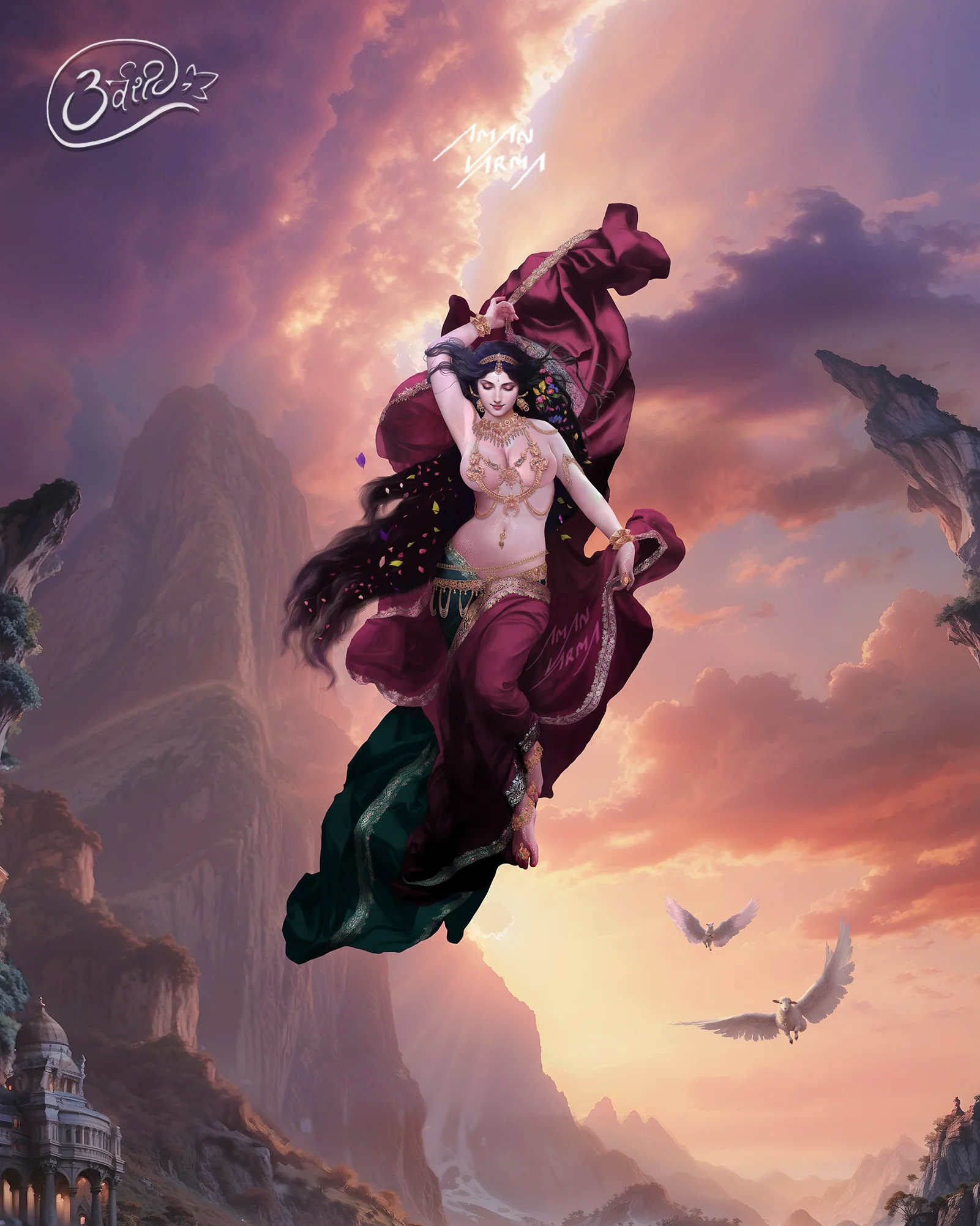 Portrait of Ūrvaśī, the celestial apsarā