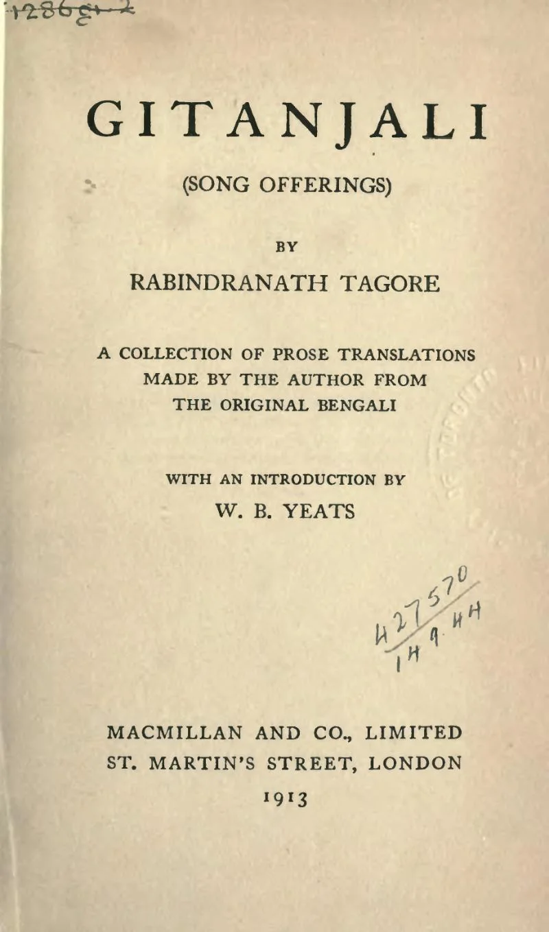 Title page of the 1912 English edition published by Macmillan