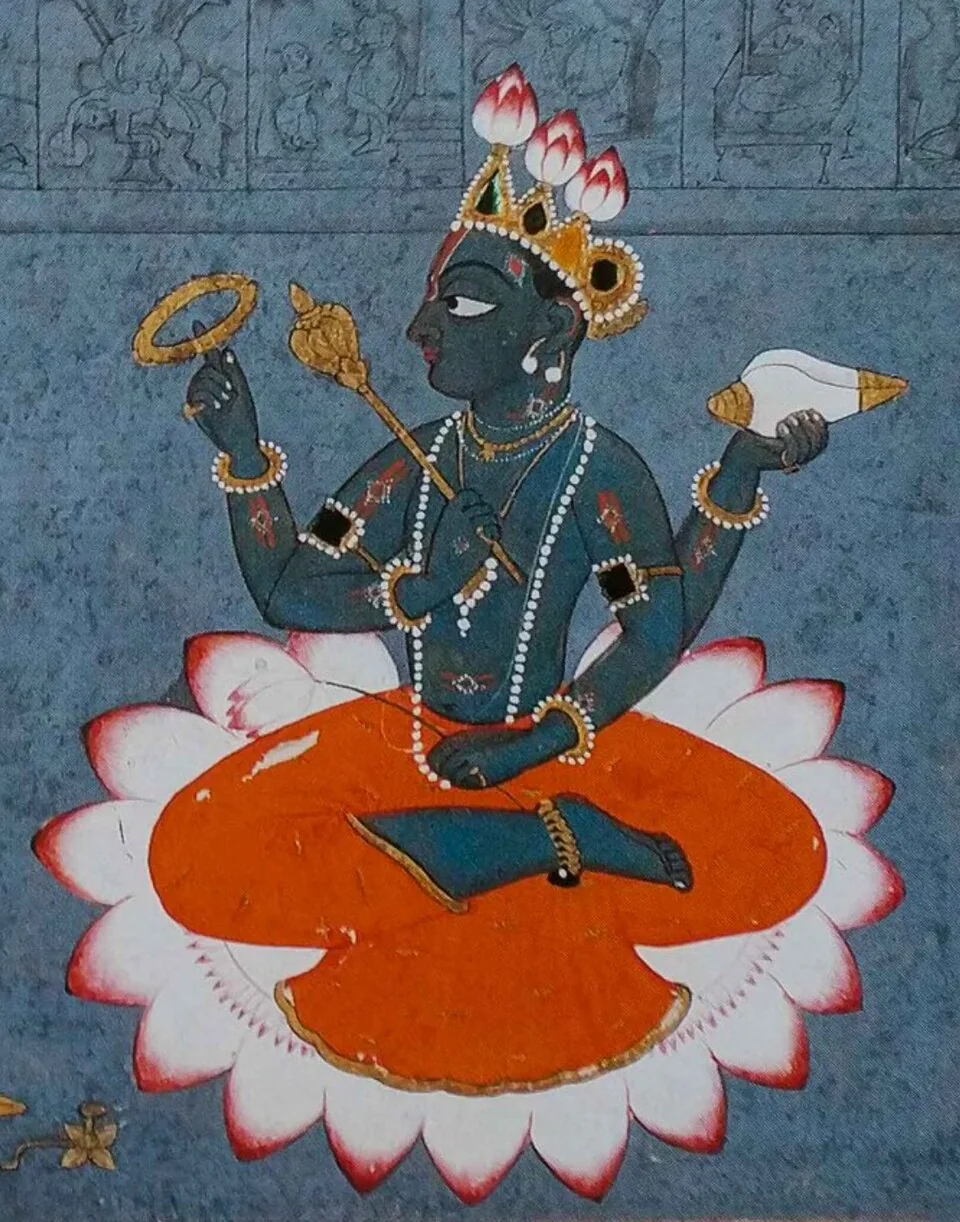 Vishnu from Gita Govinda manuscript
