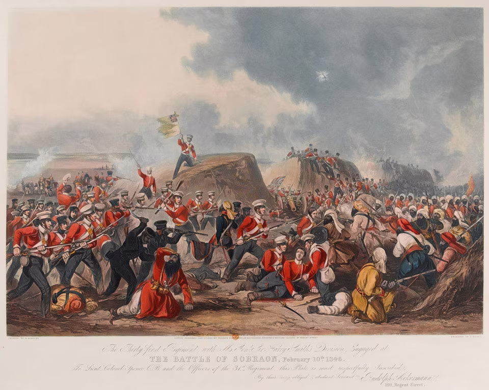 Battle of Sobraon - Decisive Sikh Defeat in the First Anglo-Sikh War