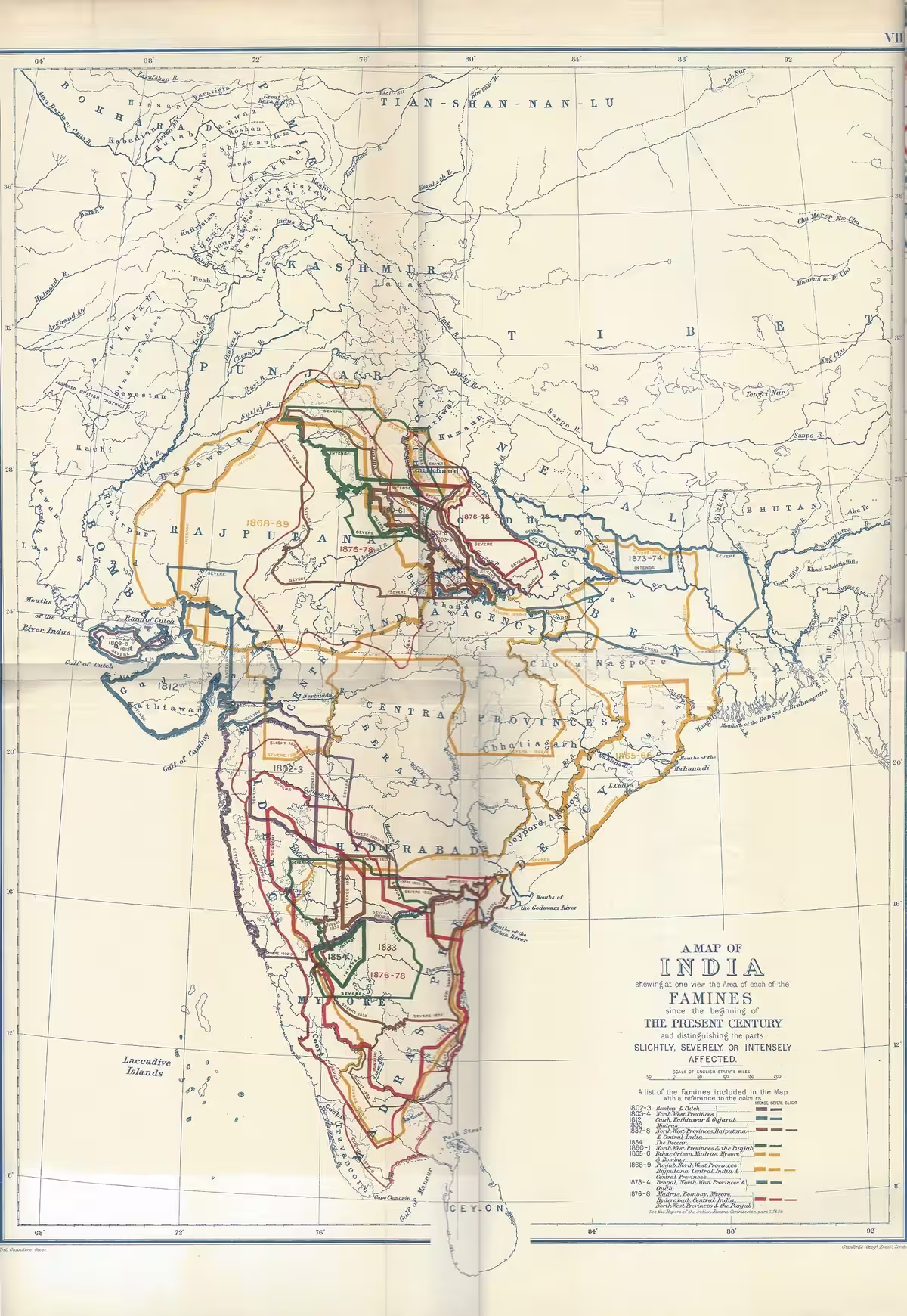 1876-1878 का महान अकाल-सूखा, औपनिवेशिक नीति और सामूहिक मृत्यु दर