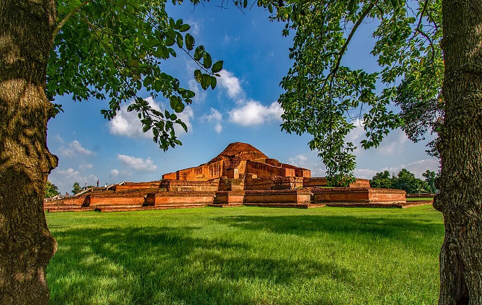 Monastic cells along the outer walls