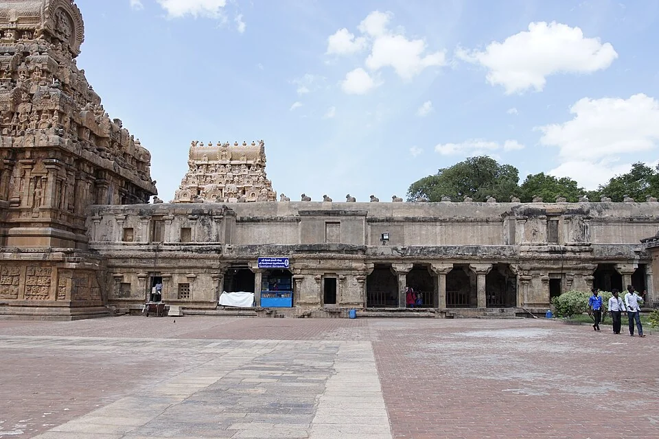 Temple tower from courtyard