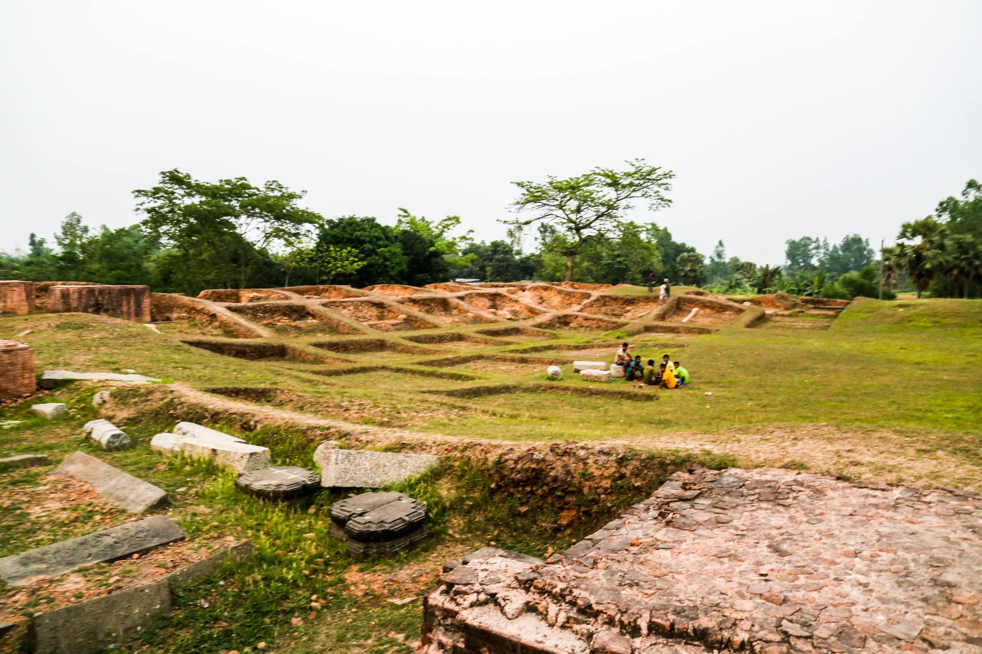 Architectural plan showing lotus petal design