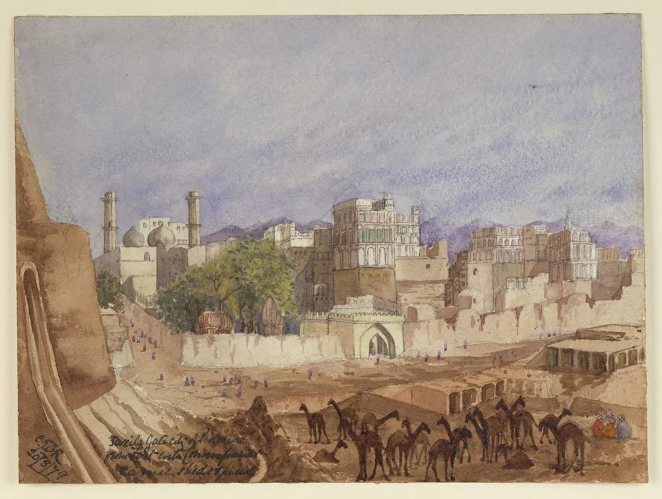 Historical photograph of Taxila from 1879