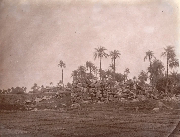 Old ruined gate of the fort in Bihar