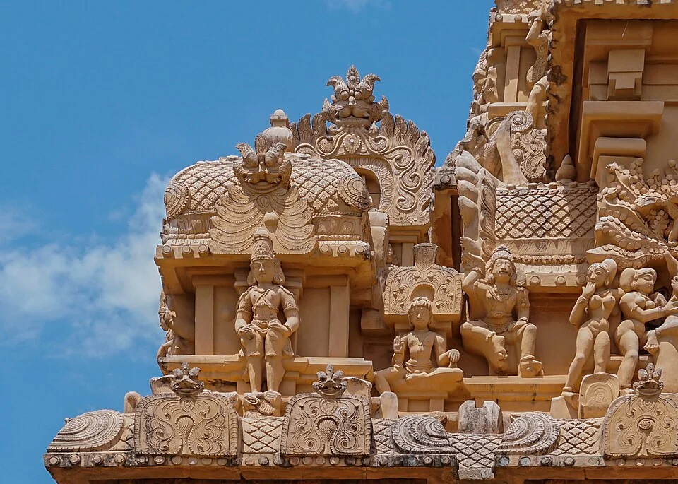 Architectural detail of Brihadisvara Temple