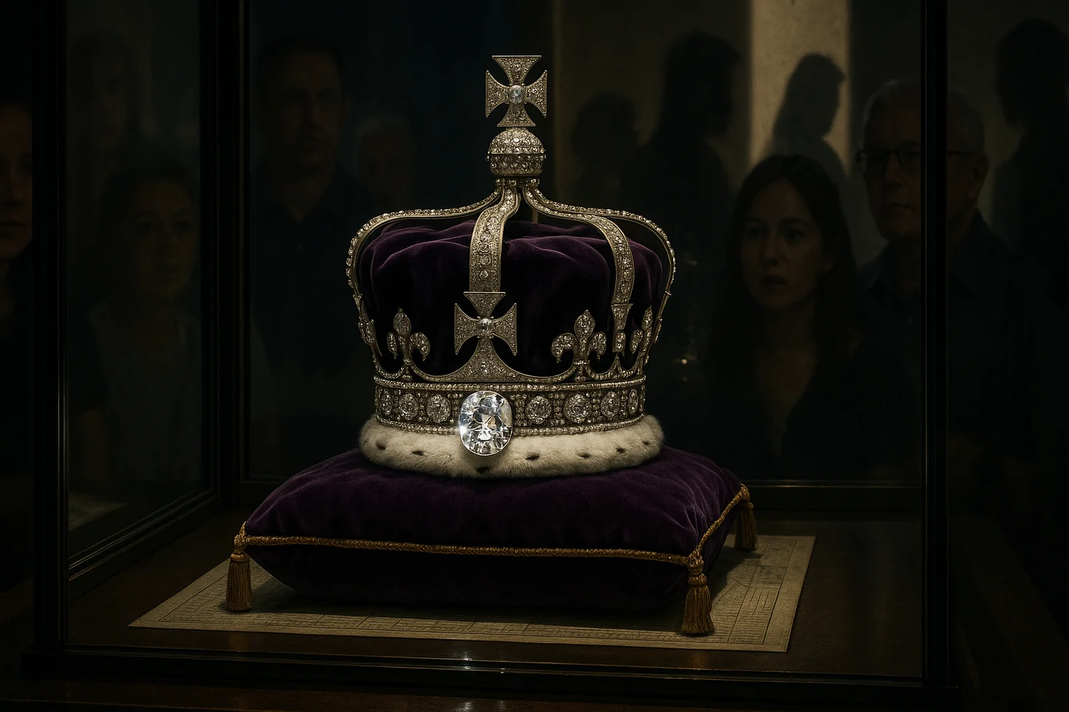 The Koh-i-Noor set in the Crown of Queen Elizabeth The Queen Mother