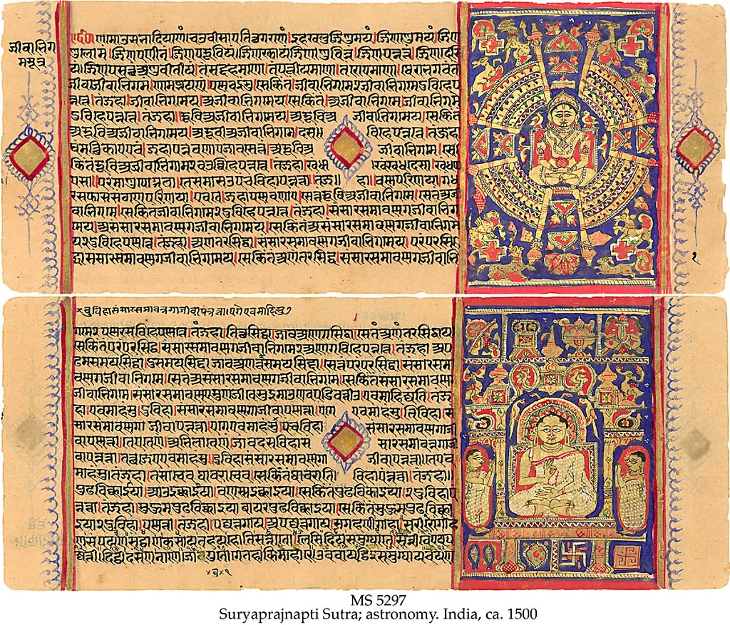 15th century Prakrit manuscript page