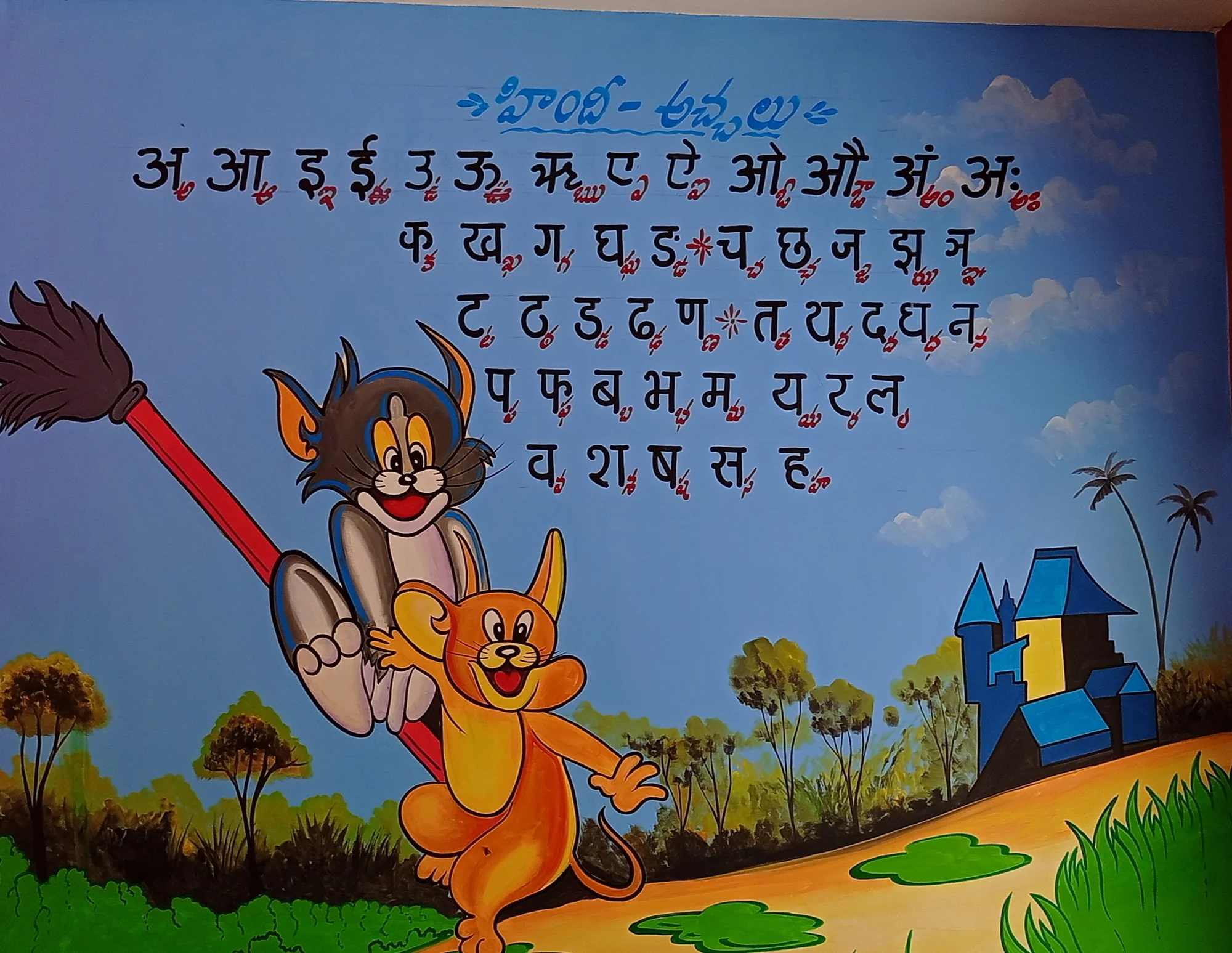 Complete Hindi Devanagari alphabet chart