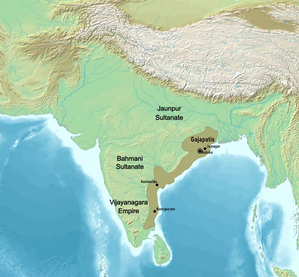 Gajapati Empire at Its Height, c.1464