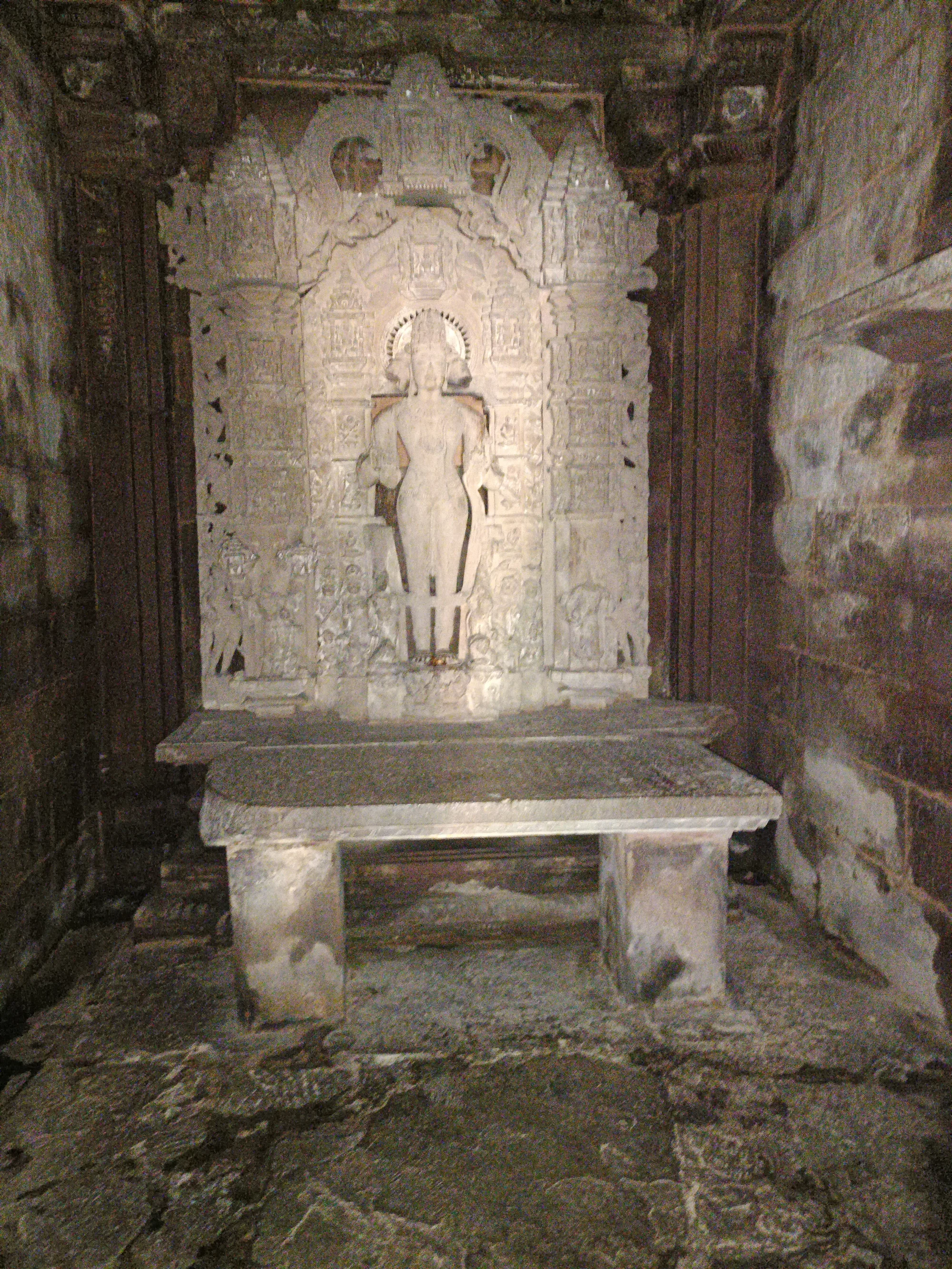 Detailed view of Khajuraho temple architecture