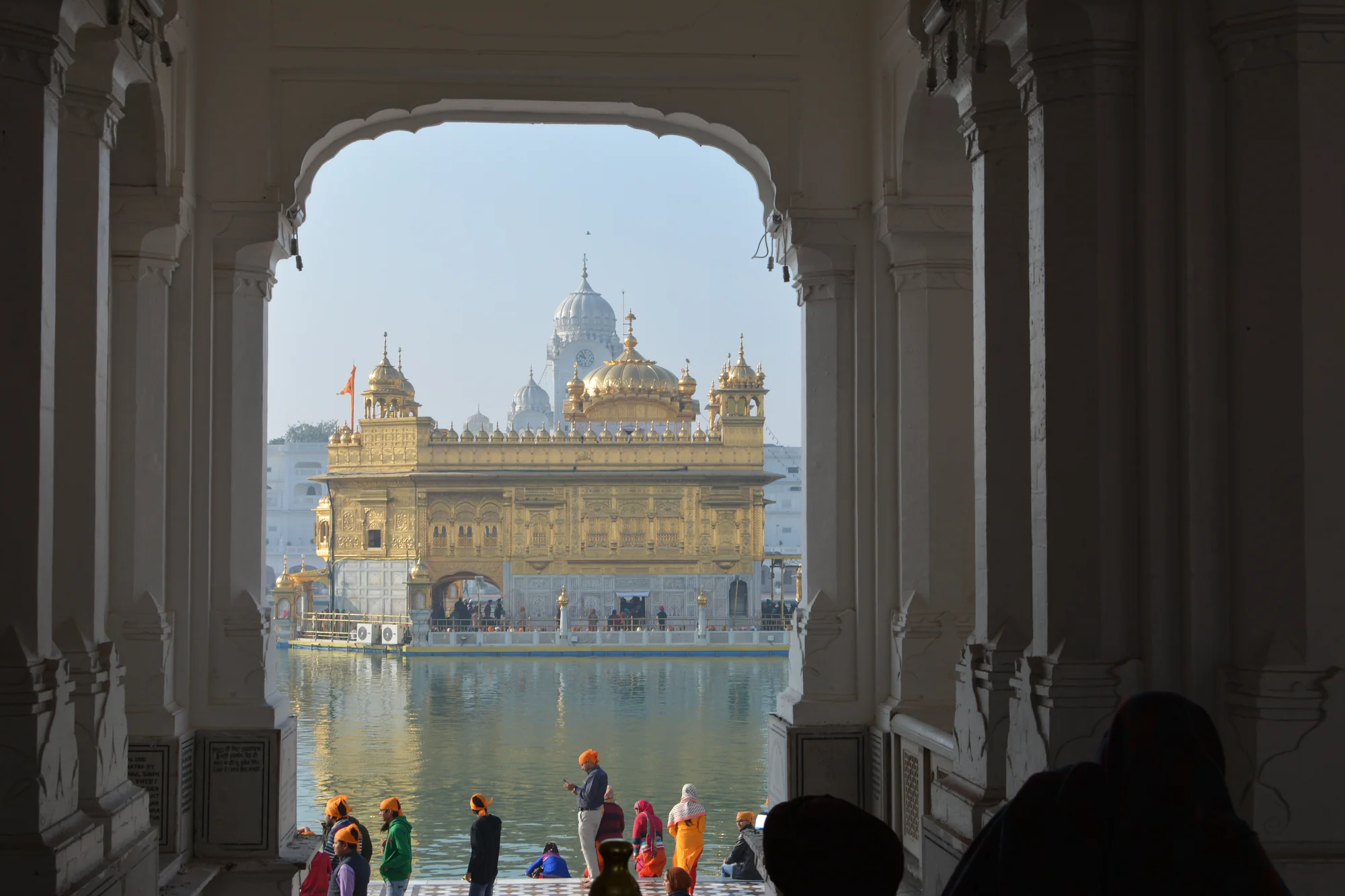 Golden Temple (Sri Harmandir Sahib) reflecting in the Amrit Sarovar sacred pool, Amritsar