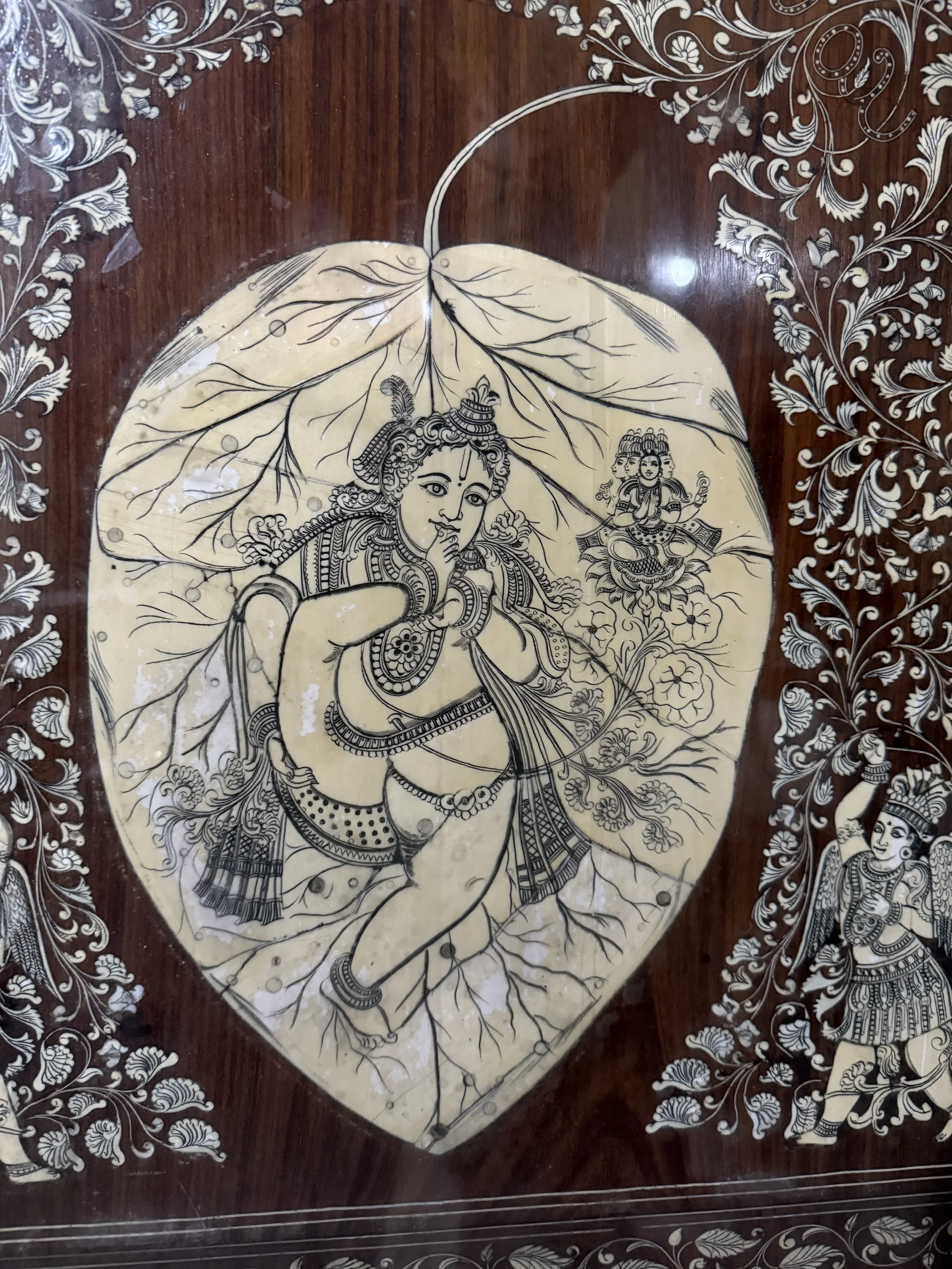 Ivory Krishna idol displayed in Mysore Palace