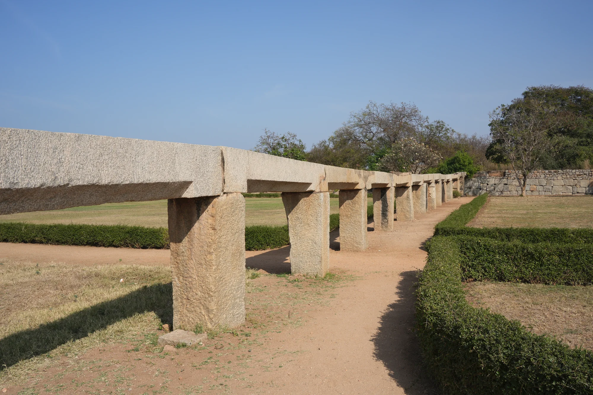 Ancient aqueduct system showing sophisticated water management at the King's Palace complex