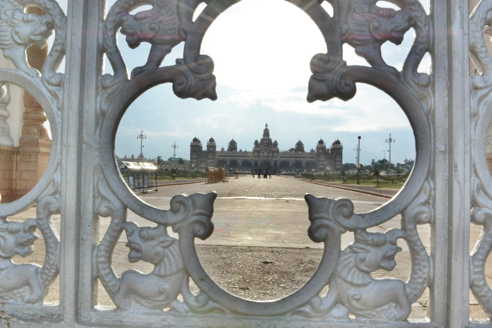 Panoramic view of Mysore Palace complex