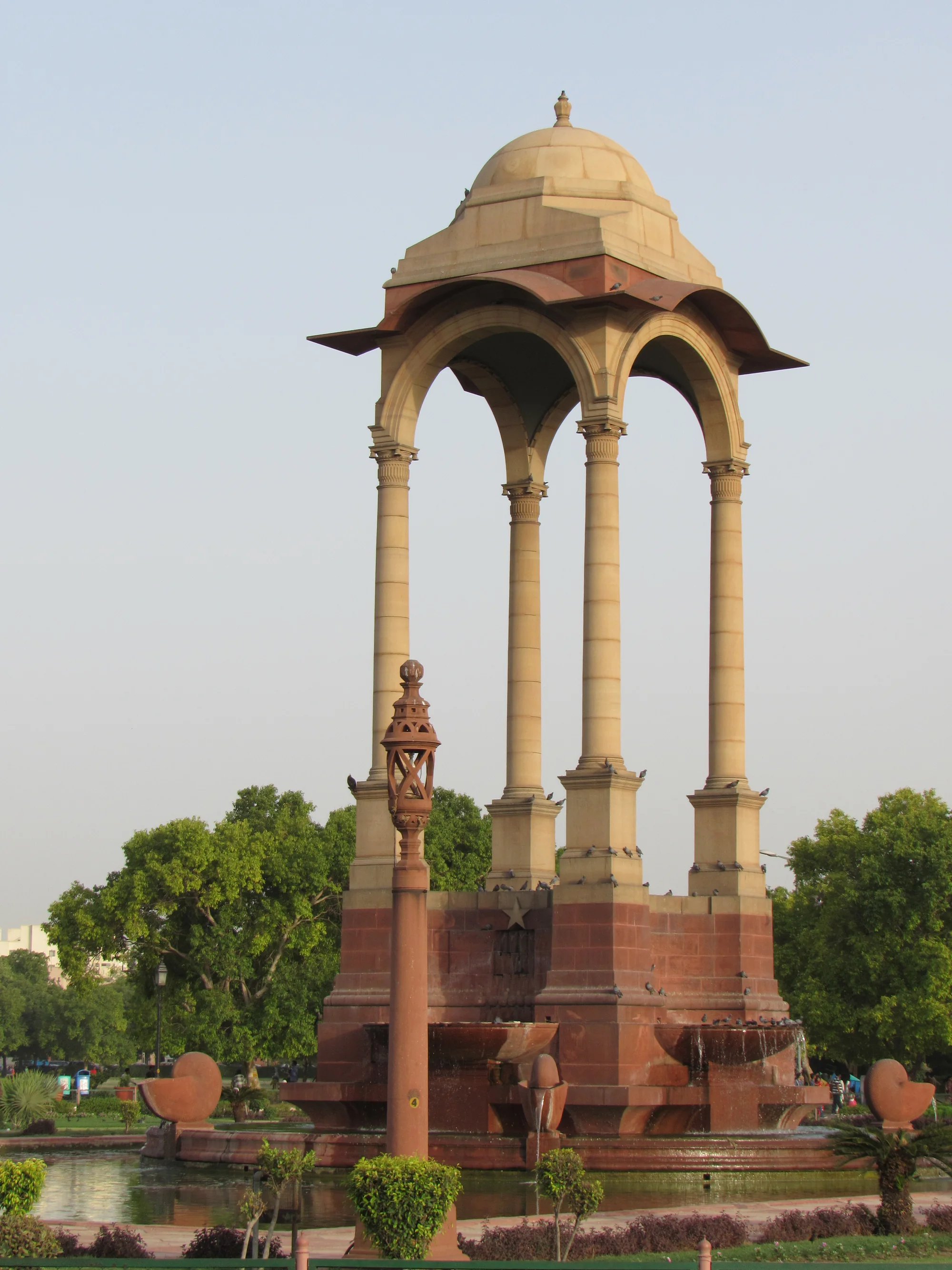 Historic canopy structure located behind India Gate