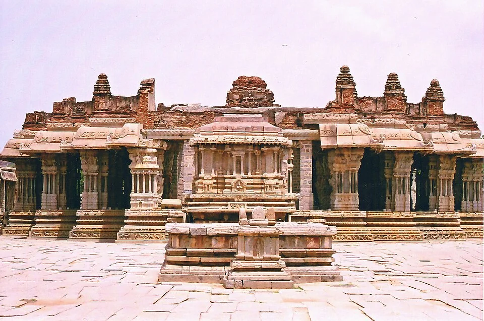 Vitthala Temple main mantapa at Hampi