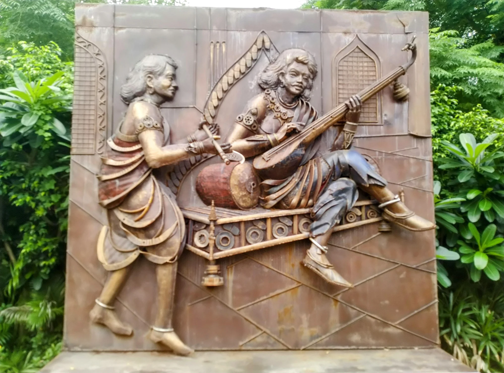 Sculpture representation of Emperor Samudragupta