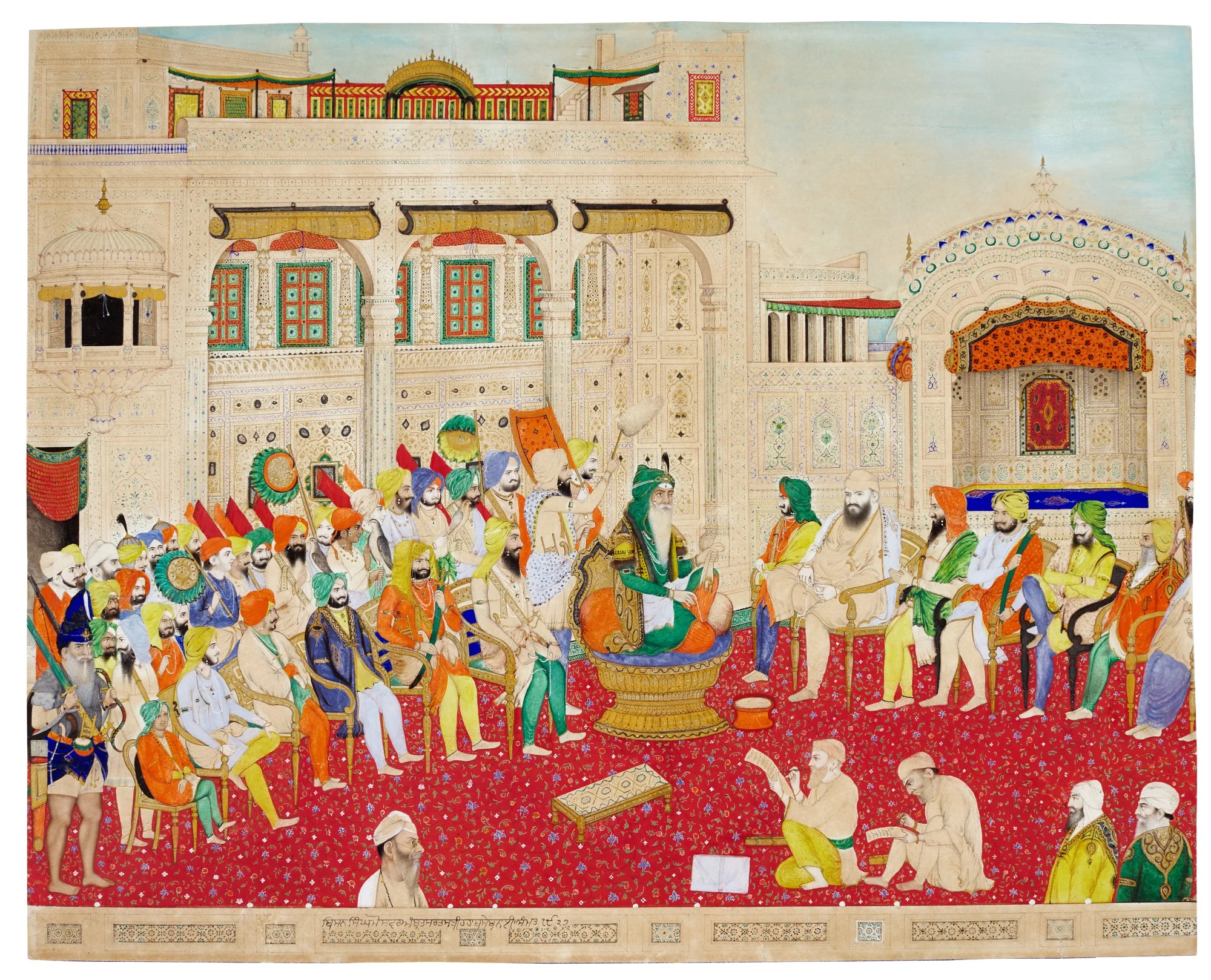 The royal court of Maharaja Ranjit Singh