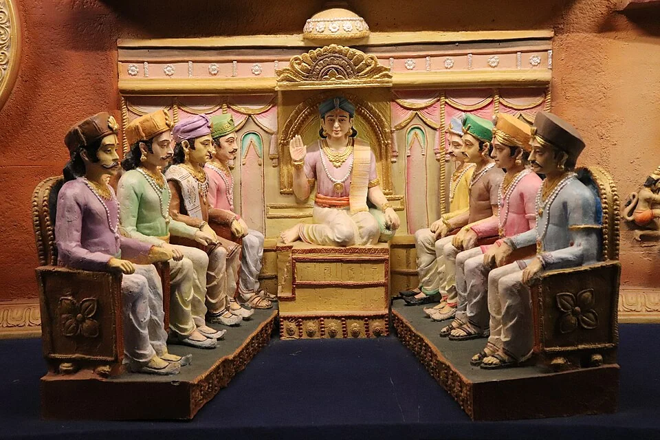 Model of Krishnadevaraya's royal court
