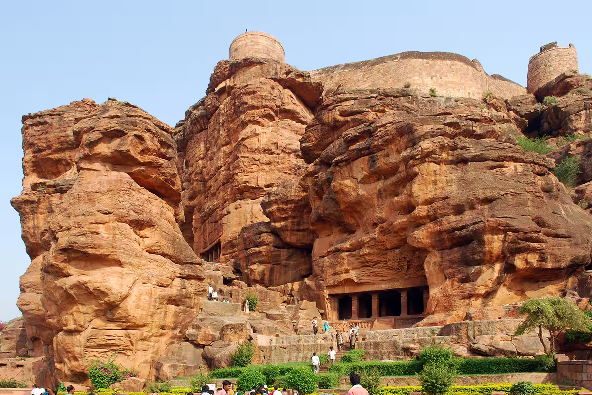Badami (Vatapi) - Chalukya Capital in Red Sandstone