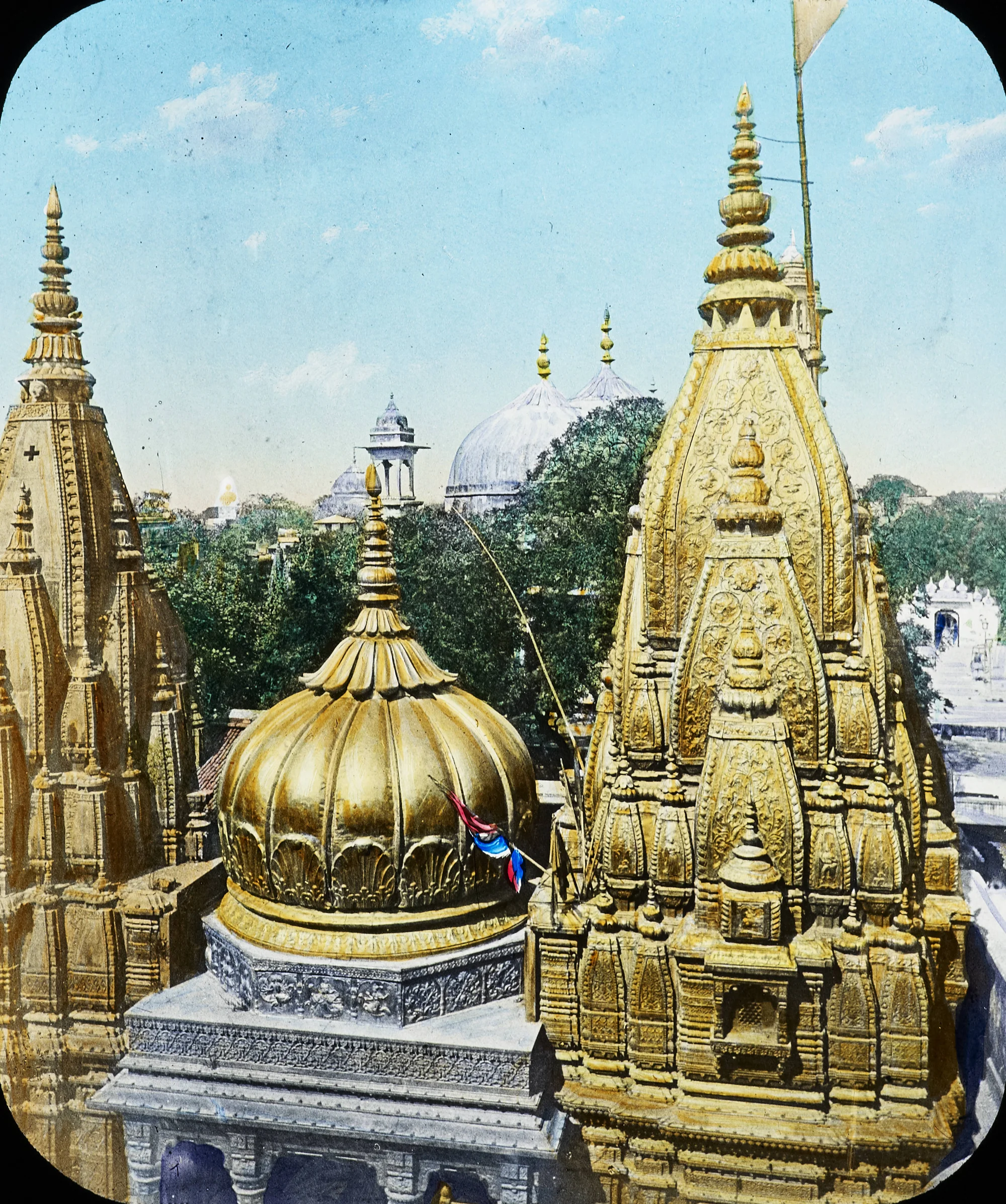 The Golden Temple (Kashi Vishwanath) in Benares circa 1915
