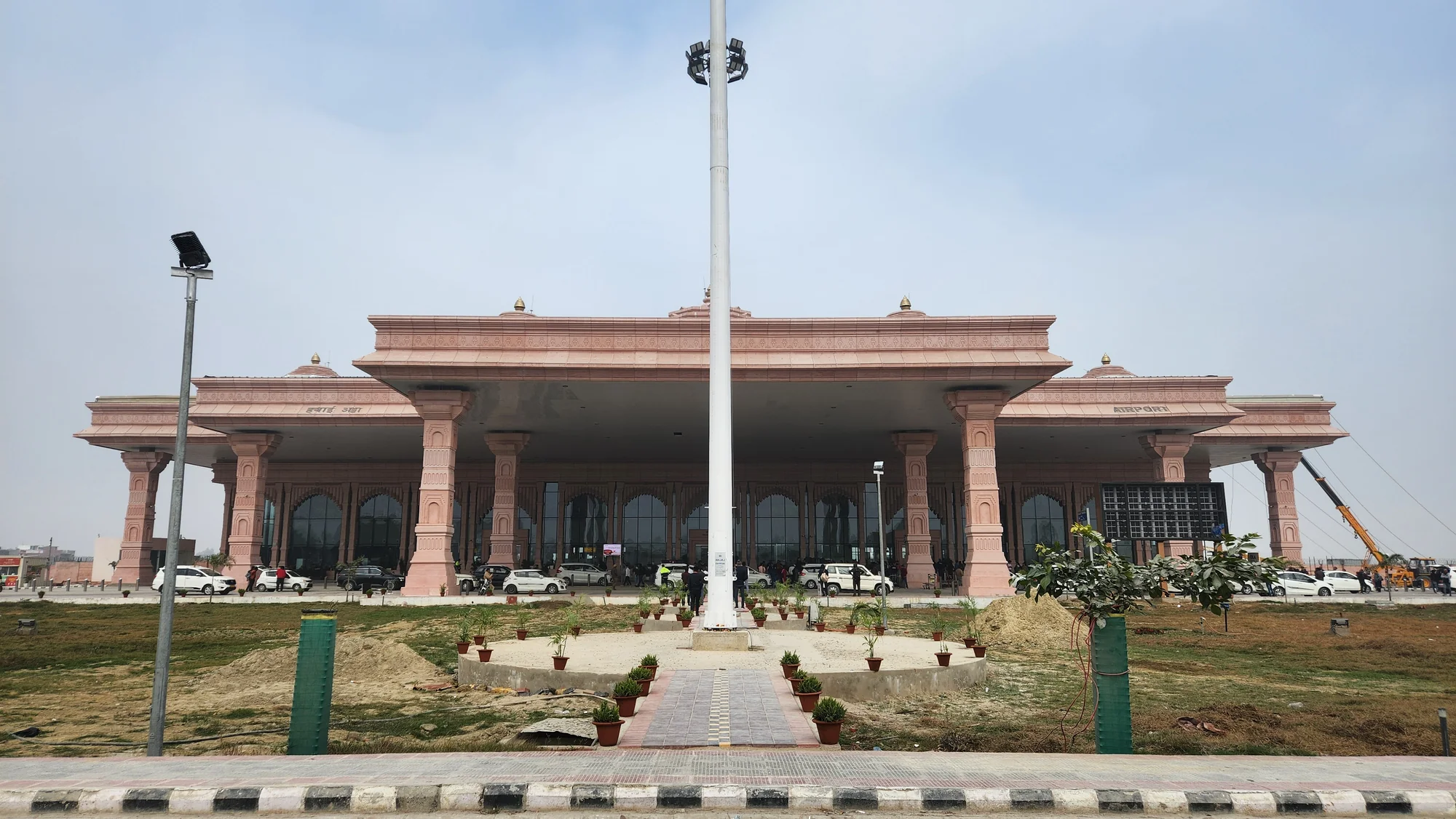 Modern Ayodhya International Airport terminal building