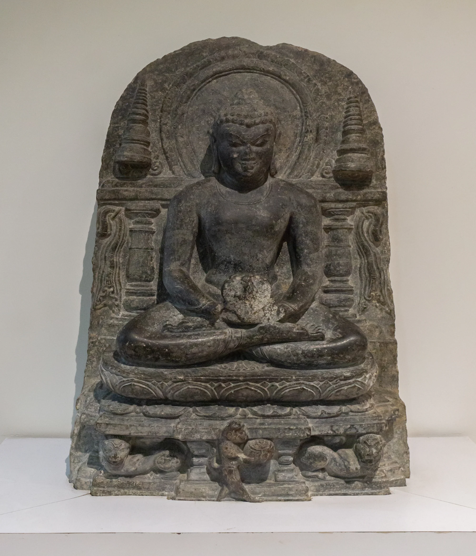Ancient Buddha sculpture from Bodh Gaya ASI Museum