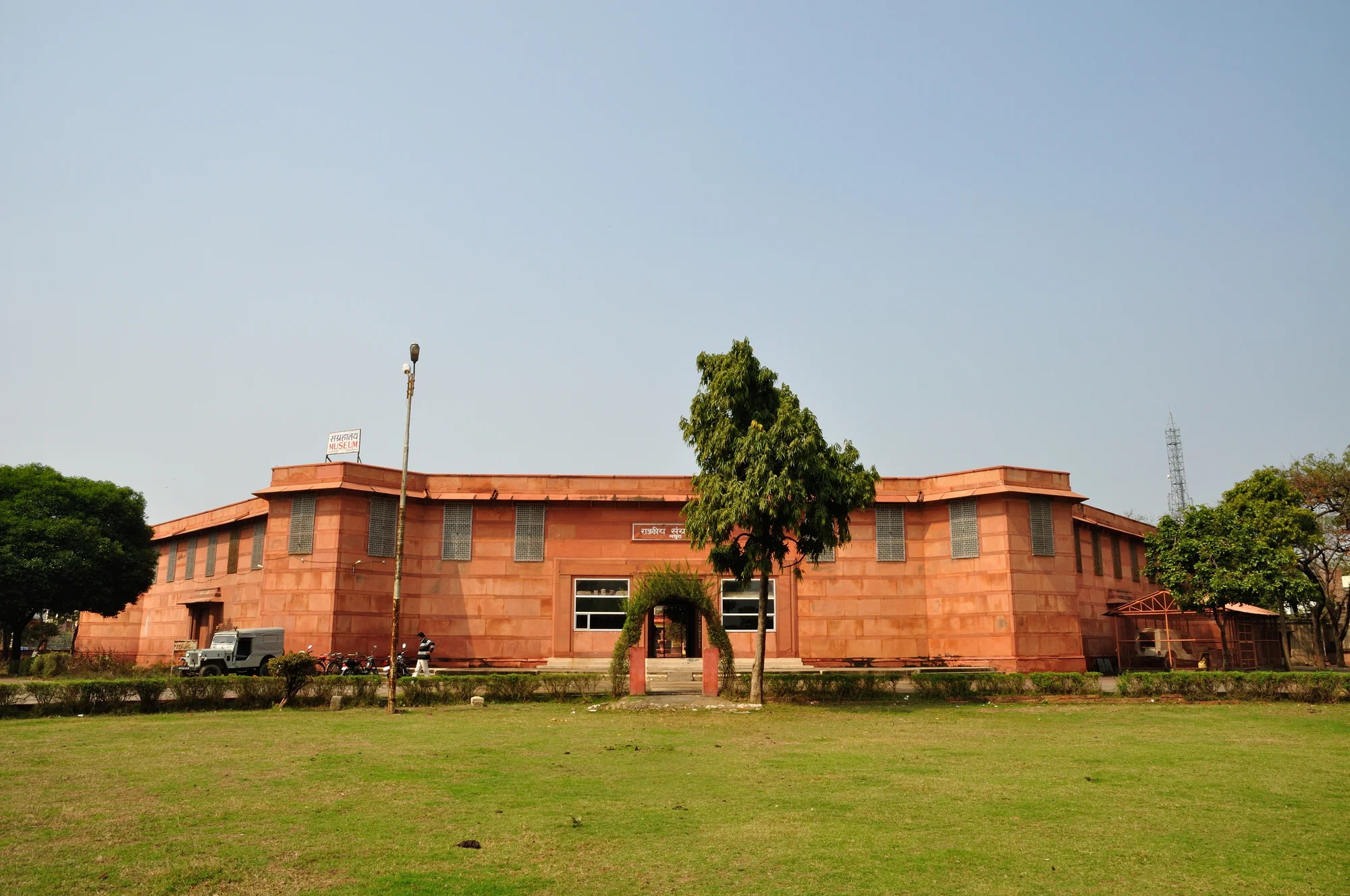 Exterior view of the Government Museum in Mathura