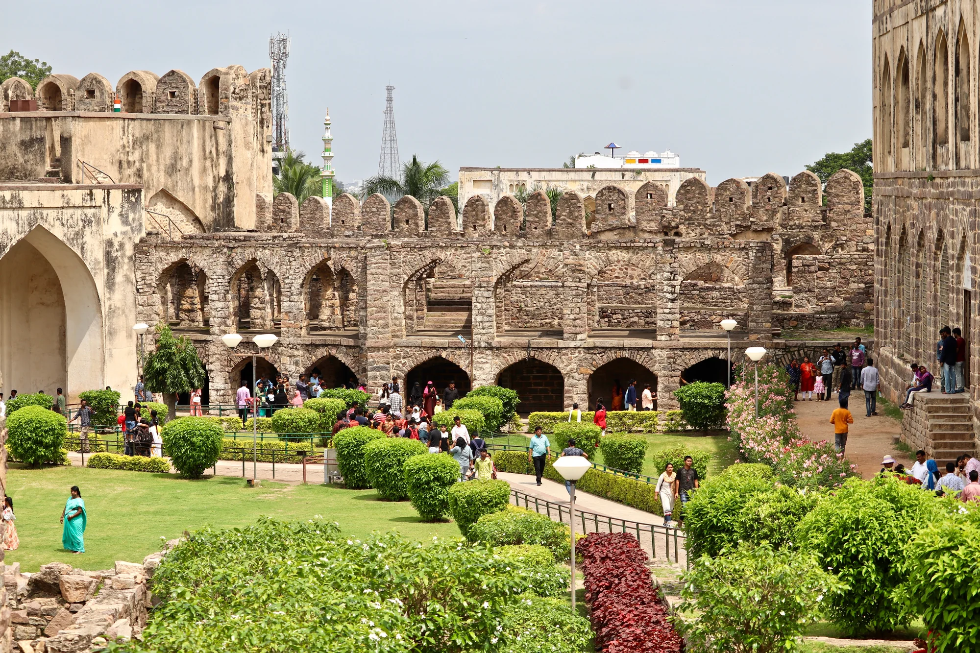 Bala Hissar Darwaza, the grand entrance gate to Golconda Fort