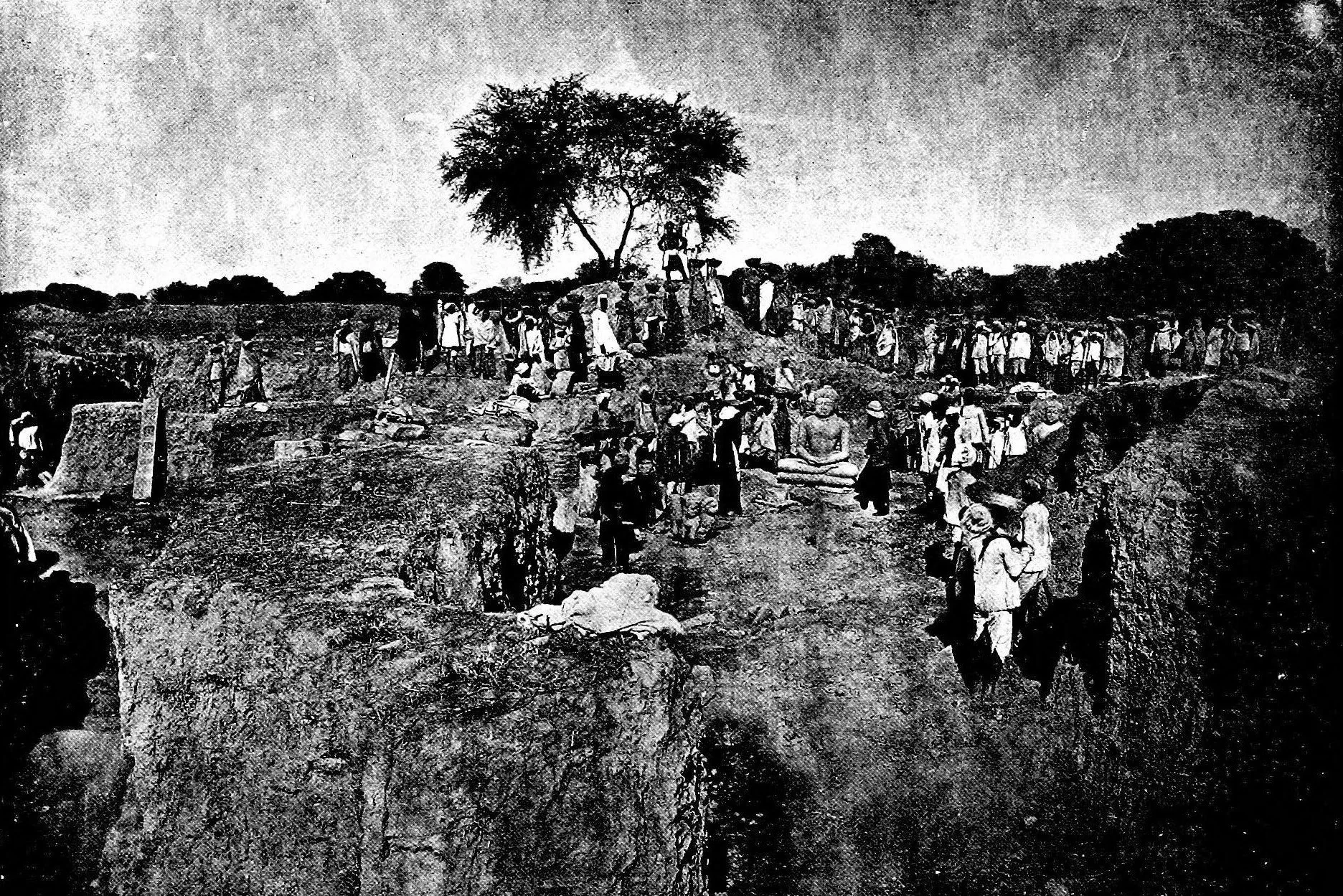 Archaeological site of Kankali Tila, an ancient Jain mound in Mathura