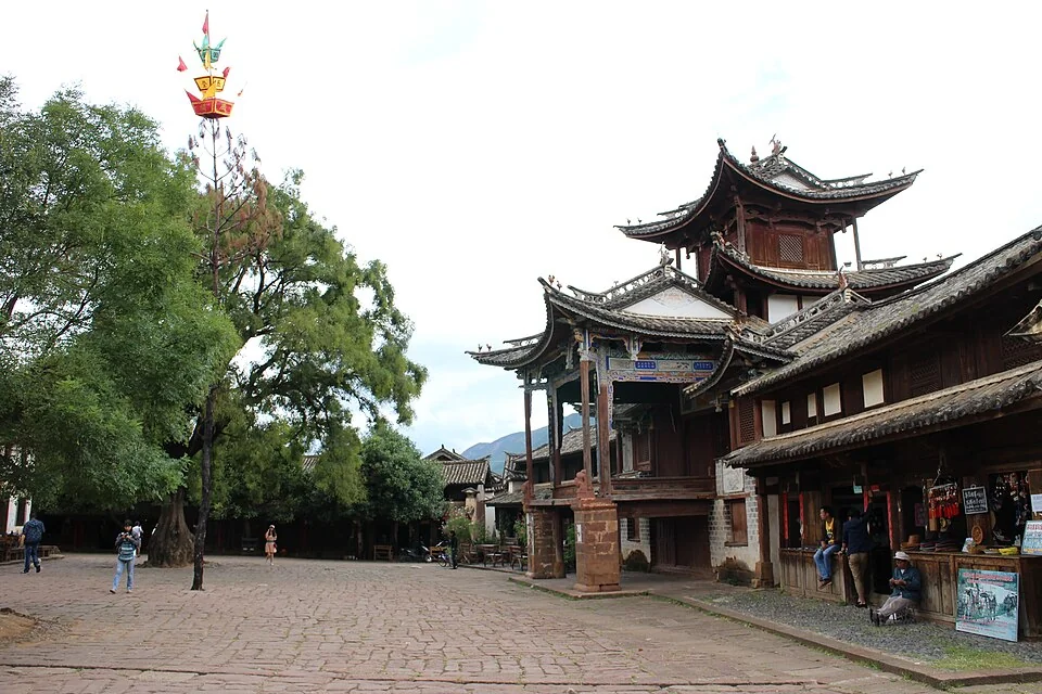 Ancient stone path of the Tea Horse Road in Sideng Street